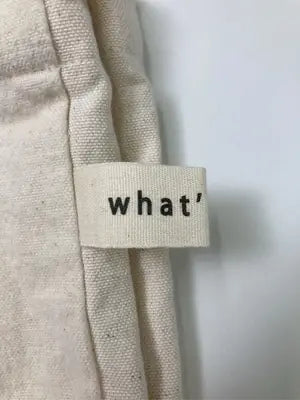 What's up?/トートバッグ/バッグ/アイボリー