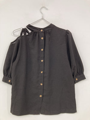 SPRAY PREMIUM/スプレイプレミアム/シャツ/ブラウス/トップス/ブラック/M