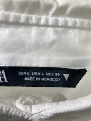 ZARA/ザラ/シャツ/ブラウス/トップス/ホワイト/USA L