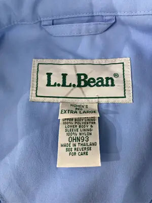 L.L.Bean/エルエルビーン/ノーカラーコート/ジャケット/アウター/スカイブルー/EXTRA LARGE