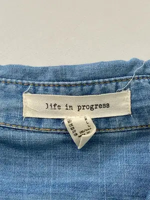 life in progress/シャツ/ブラウス/トップス/ブルー/L