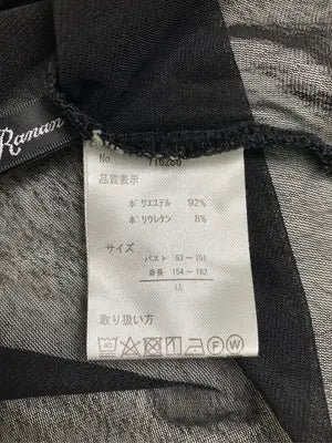 Ranan/ラナン/Tシャツ/カットソー/トップス/ブラック/LL  バスト93～101　身長154～162