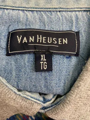 VAN HEUSEN/ヴァンヒューゼン/ポロシャツ/トップス/グレー/XL
