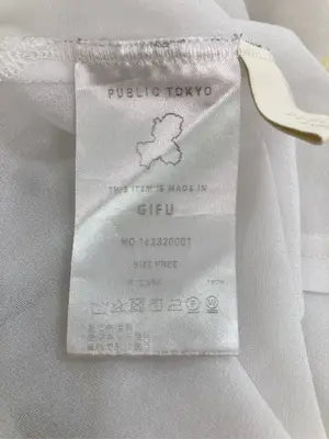 PUBLIC TOKYO/パブリックトウキョウ/Tシャツ/カットソー/トップス/ホワイト/F