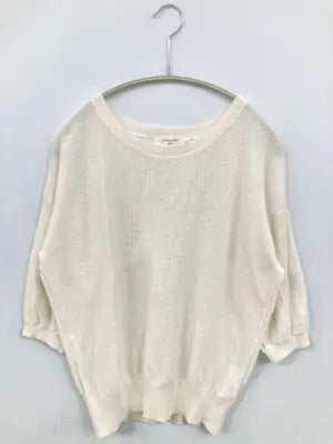 Samansa Mos2 blue/サマンサモスモスブルー/ニット/セーター/トップス/ホワイト/M