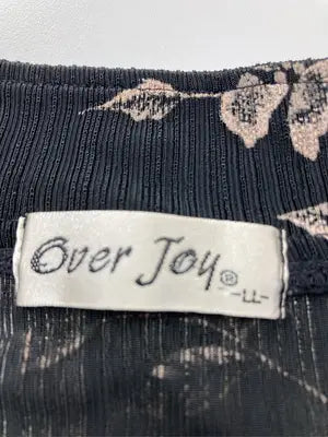 Over Joy/シャツ/ブラウス/トップス/ブラック/LL