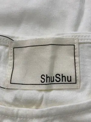 shushu/Tシャツ/カットソー/トップス/アイボリー