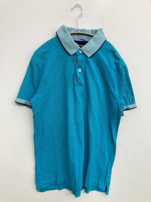 TOMMY HILFIGER/トミーヒルフィガー/ポロシャツ/トップス/スカイブルー/M