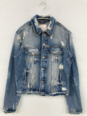 ZARA/ザラ/デニムジャケット/ジャケット/アウター/ブルー/EUR M/USA M/ MEX 28
