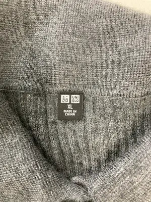 UNIQLO/ユニクロ/Tシャツ/カットソー/トップス/グレー/XL