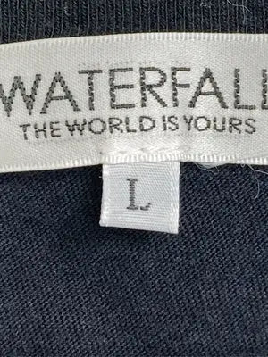WATERFALL/Tシャツ/カットソー/トップス/ブラック/L