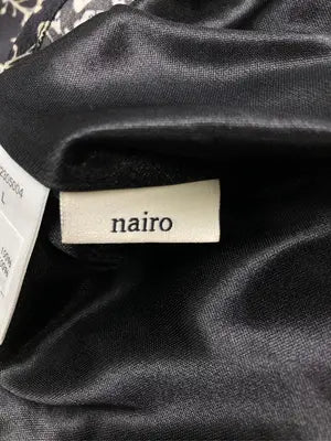 nairo/ナイロ/シャツワンピース/ワンピース/ドレス/ブラック/L