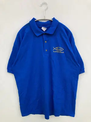 GILDAN/ギルダン/ポロシャツ/トップス/ブルー/L