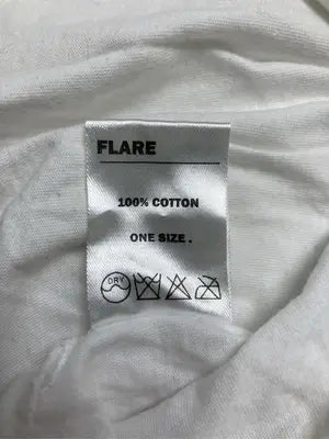 FLARE UP/Tシャツ/カットソー/トップス/ホワイト/ONE