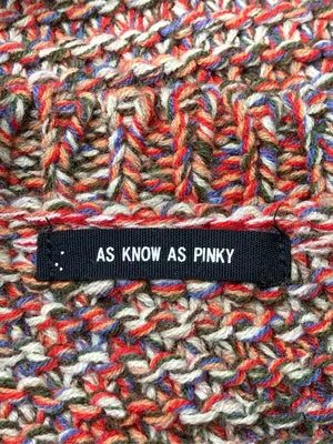 AS KNOW AS PINKY/アズノゥアズピンキー/ニット/セーター/トップス/レッド/F