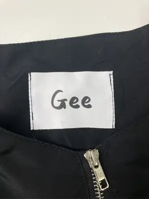 Gee/ジー/ノーカラージャケット/ジャケット/アウター/ブラック