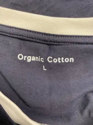 Organic Cotton/Tシャツ/カットソー/トップス/ネイビー/L
