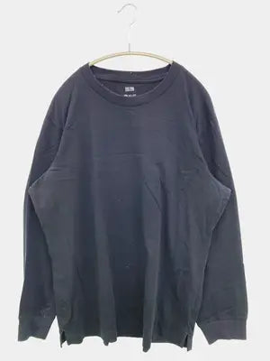 UNIQLO/ユニクロ/Tシャツ/カットソー/トップス/ブラック/L