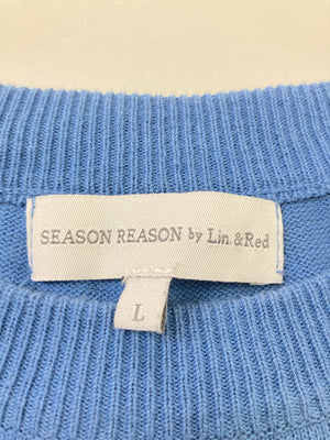 SEASON REASON/シーズンリーズン/ニット/セーター/トップス/ブルー/L
