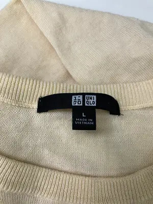UNIQLO/ユニクロ/ニット/セーター/トップス/イエロー/L