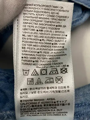 GAP/ギャップ/シャツワンピース/ワンピース/ドレス/ブルー/S