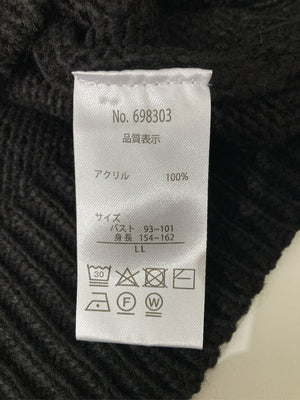 SEASON REASON/シーズンリーズン/ニット/セーター/トップス/ブラック/LL