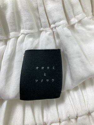 オオカミとフクロウ/ロングスカート/スカート/ホワイト