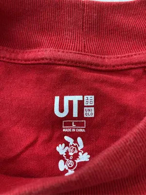 UNIQLO UT/ユニクロユーティー/Tシャツ/カットソー/トップス/レッド/L