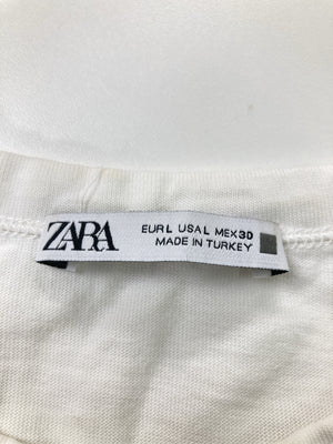 ZARA/ザラ/Tシャツ/カットソー/トップス/ホワイト/L
