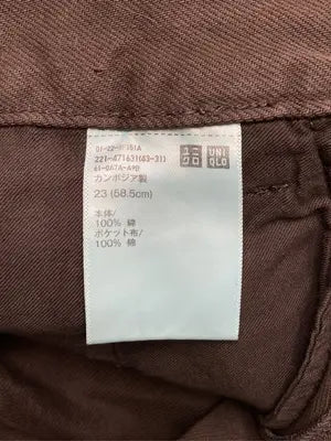 UNIQLO/ユニクロ/その他パンツ/パンツ/ブラウン/23