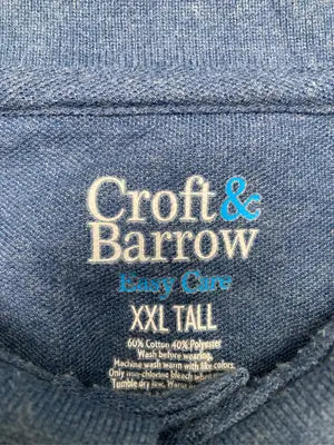 croft&barrow/クラフトアンドバロー/ポロシャツ/トップス/ブルー/XXL TALL