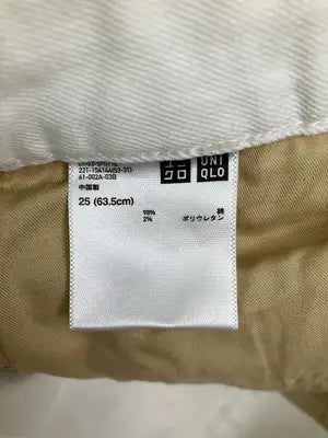 UNIQLO/ユニクロ/デニムパンツ/パンツ/ホワイト/25(63.5cm)