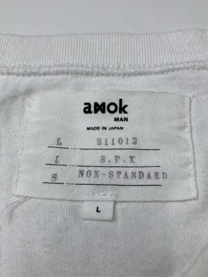 amok/Tシャツ/カットソー/トップス/アイボリー/L