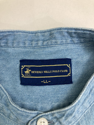 BEVERLY HILLS POLO CLUB/ビバリーヒルズポロクラブ/シャツ/ブラウス/トップス/ブルー/LL