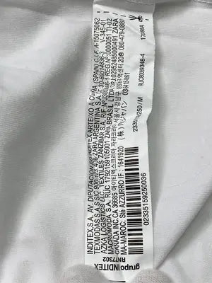 ZARA/ザラ/Tシャツ/カットソー/トップス/ホワイト/USA M