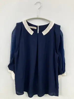 bonica studio/シャツ/ブラウス/トップス/ネイビー/M