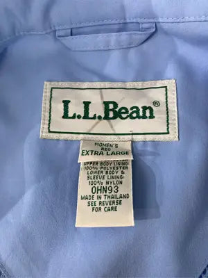 L.L.Bean/エルエルビーン/ノーカラーコート/ジャケット/アウター/スカイブルー/EXTRA LARGE