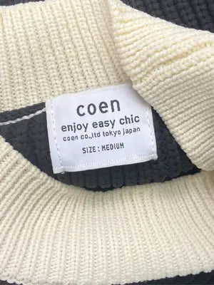 coen/コーエン/ニット/セーター/トップス/ブラック/MEDIUM