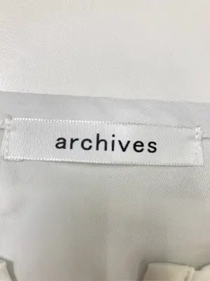 archives/アルシーヴ/Tシャツ/カットソー/トップス/ホワイト/M  バスト79～87  身長154～162