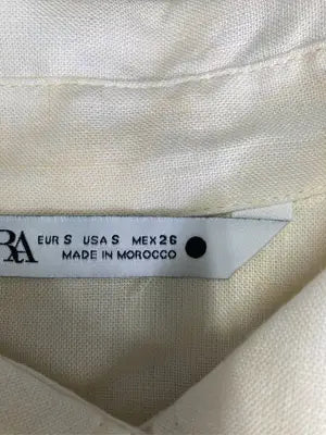 ZARA/ザラ/シャツ/ブラウス/トップス/ベージュ/S