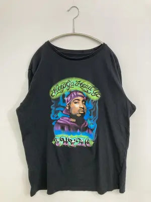 2PAC/トゥパック/Tシャツ/カットソー/トップス/ブラック/L