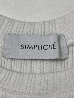SIMPLICITE/サンプリシテ/Tシャツ/カットソー/トップス/ホワイト