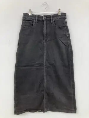 UNIQLO JEANS/ユニクロジーンズ/デニムスカート/スカート/ブラック/ウエスト58cm   ヒップ85cm