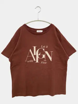LEPSIM/レプシィム/Tシャツ/カットソー/トップス/ブラウン/F