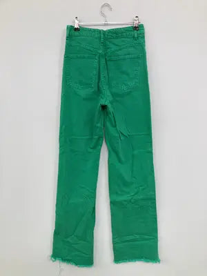 ZARA/ザラ/デニムパンツ/パンツ/グリーン/EUR34 USA2 MEX24