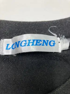 LONGHENG/Tシャツ/カットソー/トップス/ブラック