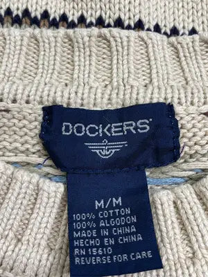 DOCKERS/ドッカーズ/ニット/セーター/トップス/ベージュ/M