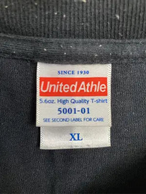 United Athle/ユナイテッドアスレ/Tシャツ/カットソー/トップス/ブラック/XL