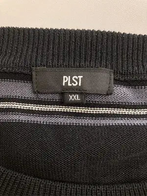 PLST/プラステ/Tシャツ/カットソー/トップス/ブラック/XXL