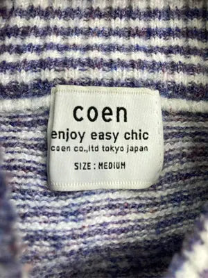 coen/コーエン/ニット/セーター/トップス/ネイビー/MEDIUM